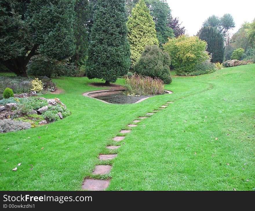 Path in the park. Bristol, UK, autumn 2007