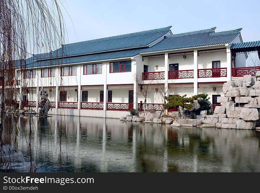 The house of Chinese ancient style. The house of Chinese ancient style