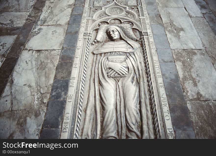 Gravestone at Pisa, Italy