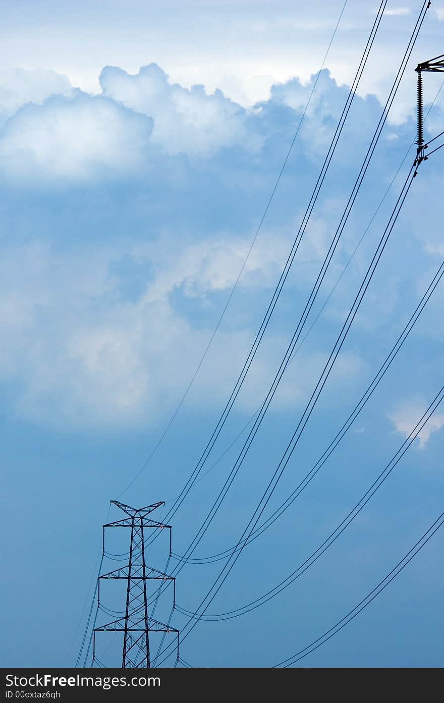 Blue sky and white cloud