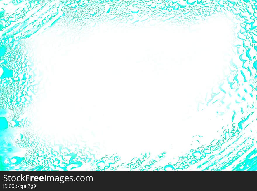 Mineral water on a white background