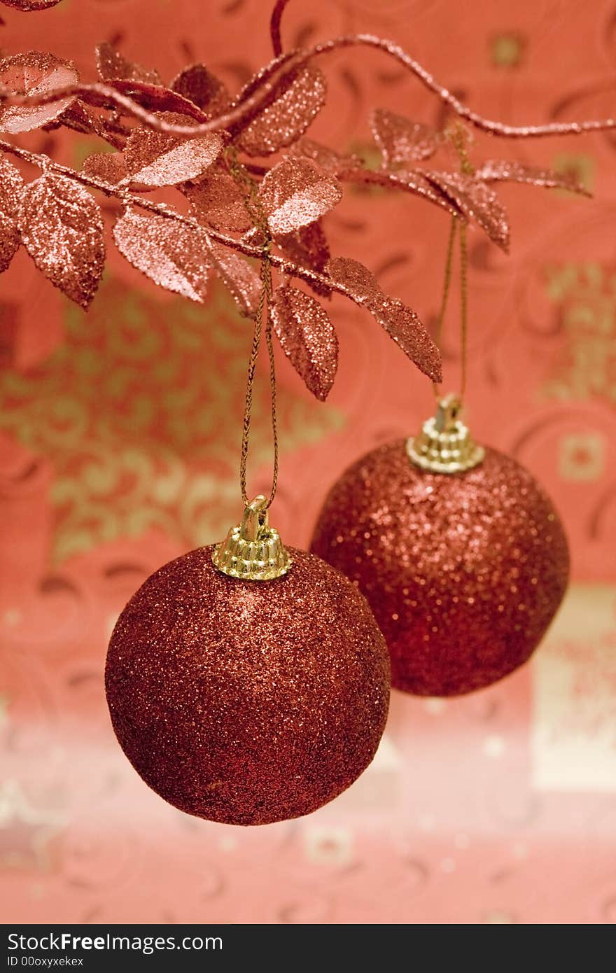 Red Christmas balls