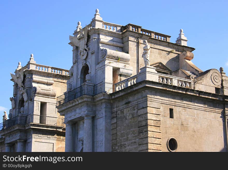 Ancient door of the city,, Palermo