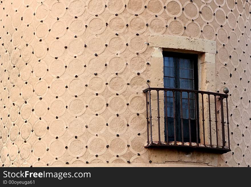 Wall and balcony