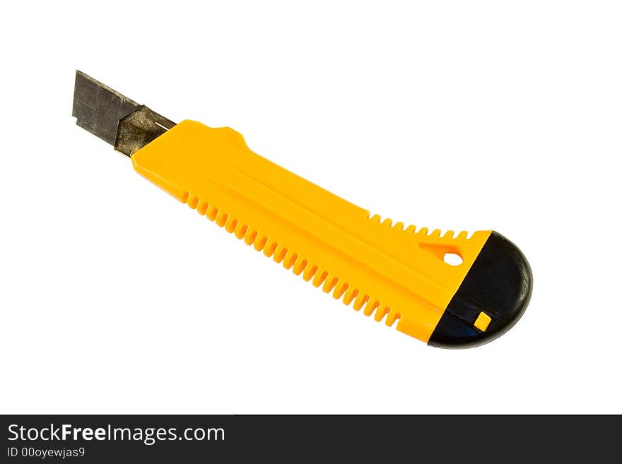 Yellow Cutter Isolated On White Background