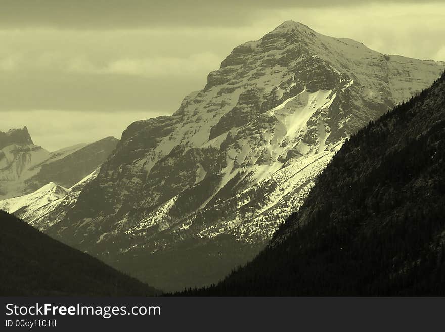 High Up in the Rocky Mountains in Peter Lougheed Provincial Park in Alberta, Canada. High Up in the Rocky Mountains in Peter Lougheed Provincial Park in Alberta, Canada