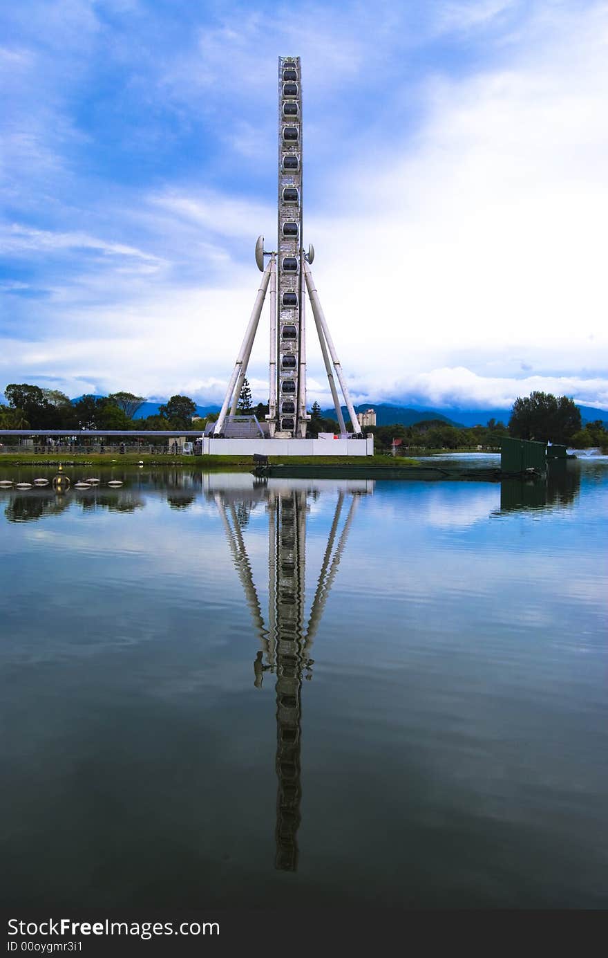 Eye On Malaysia at  Lake Titiwangsa, Kuala Lumpur, Malaysia