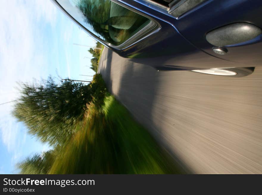 Car window view