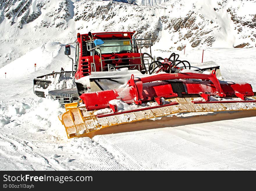 Snowplow on work