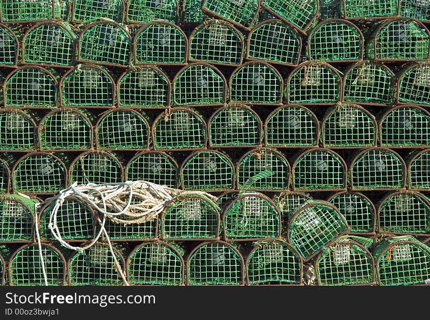 The old net bags in the Portugal. The old net bags in the Portugal