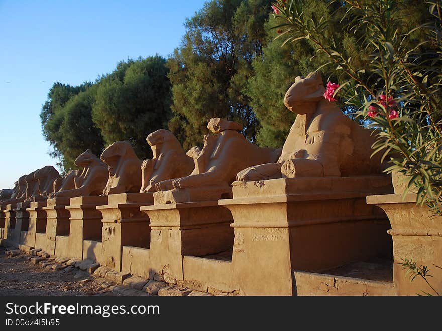 Avenue of the Sphinx, Karnak, Luxor, Egypt