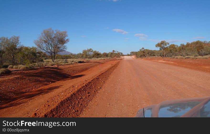 Road in the australian desert