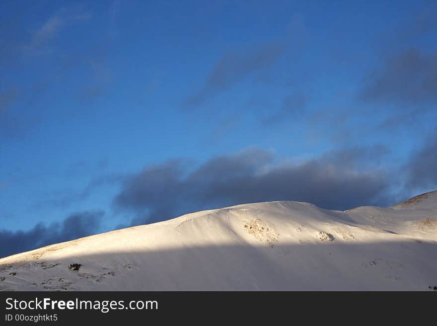 This ridgeline is above Loveland Pass at over 12,000 feet in elevation