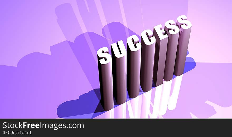 Success,3D computer digital art