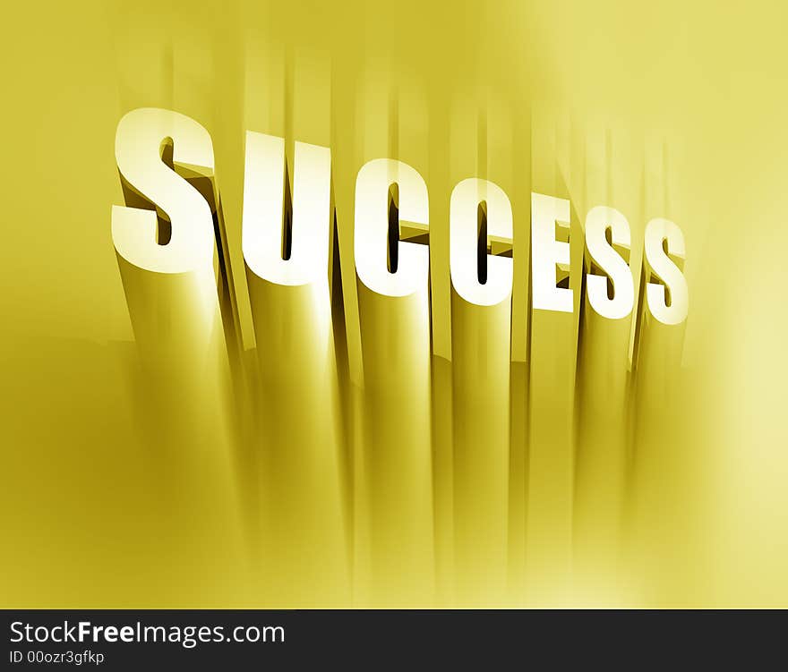 Success,3D computer digital art