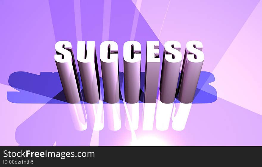 Success,3D computer digital art