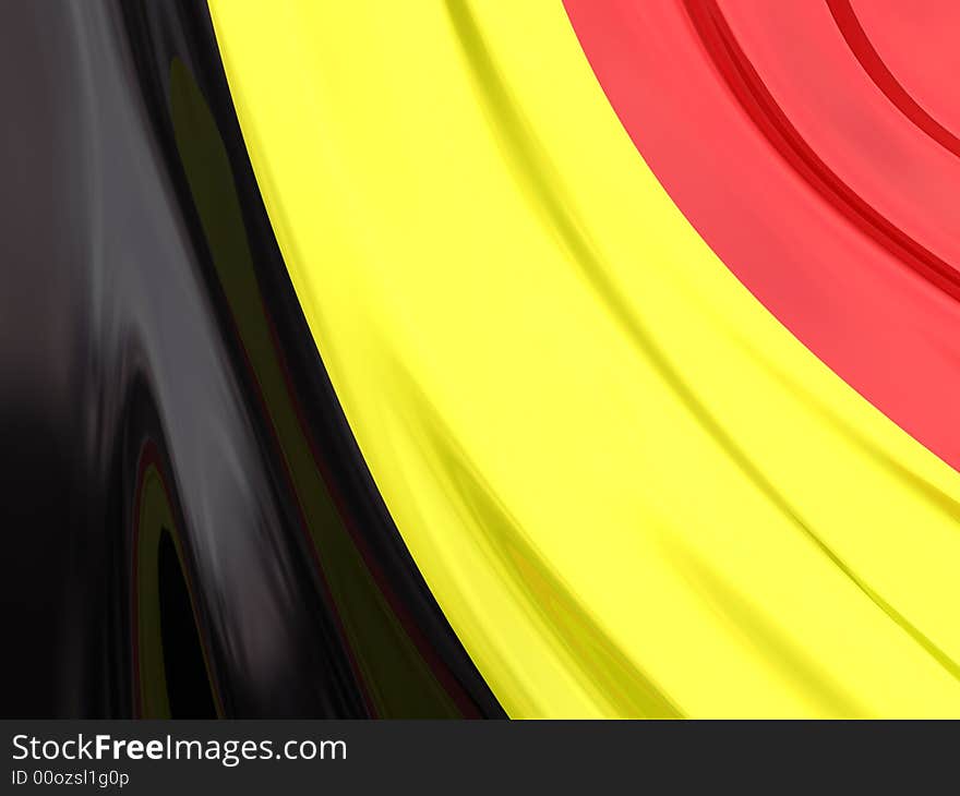 Glossy Flag Of Belgium