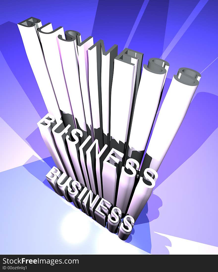 Business statistics graph made in 3d with lighting effects. Business statistics graph made in 3d with lighting effects