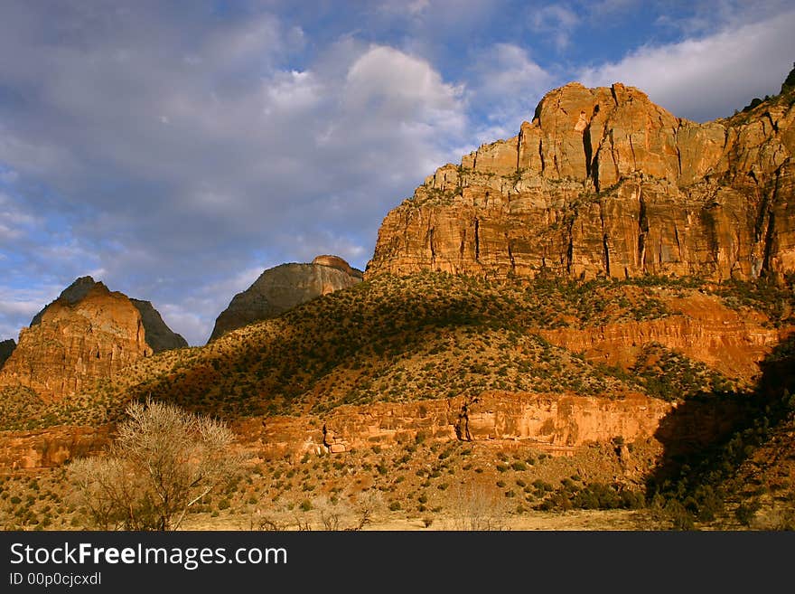 Cliffs Of Zion National Park