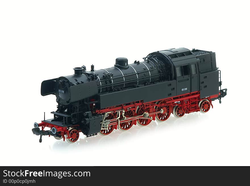 Retro locomotive black