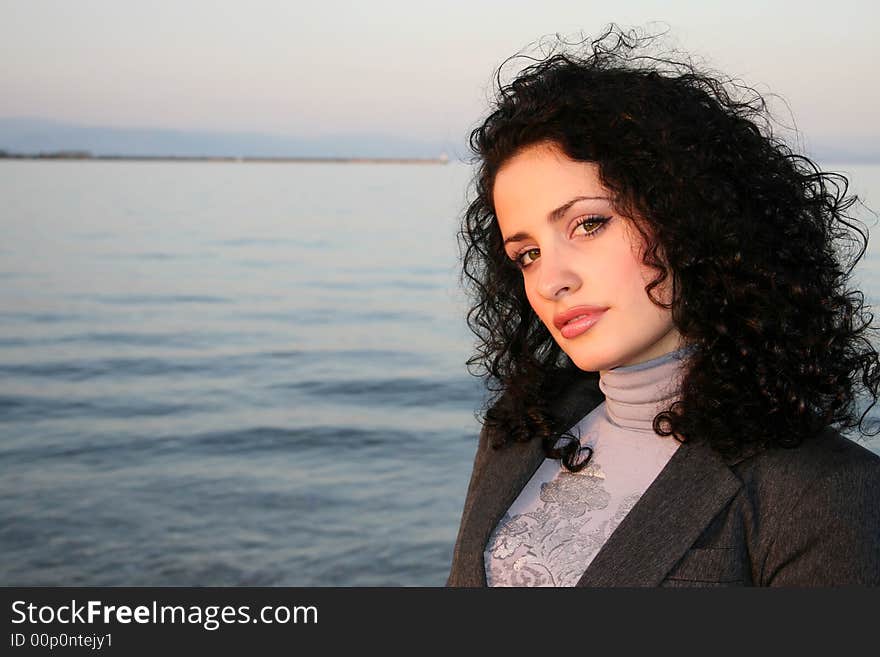 Woman at the beach