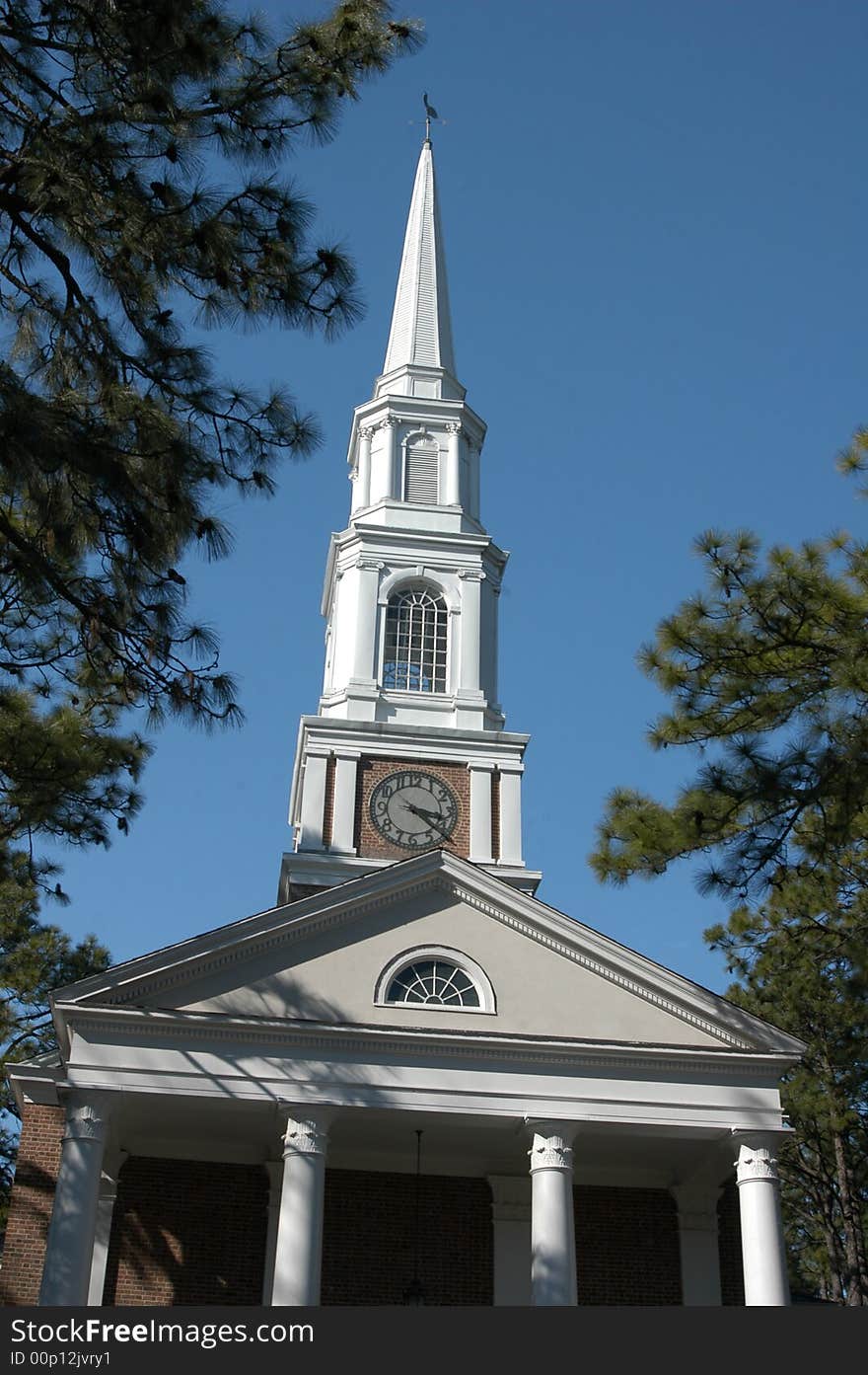 A church in a rural southern North Carolina