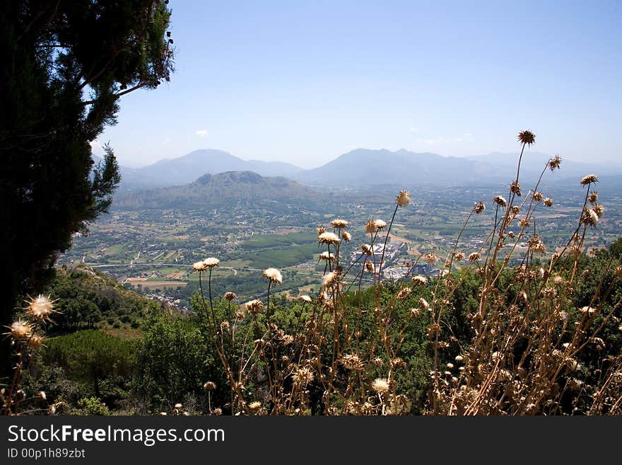 View of Liri Valley, Italy