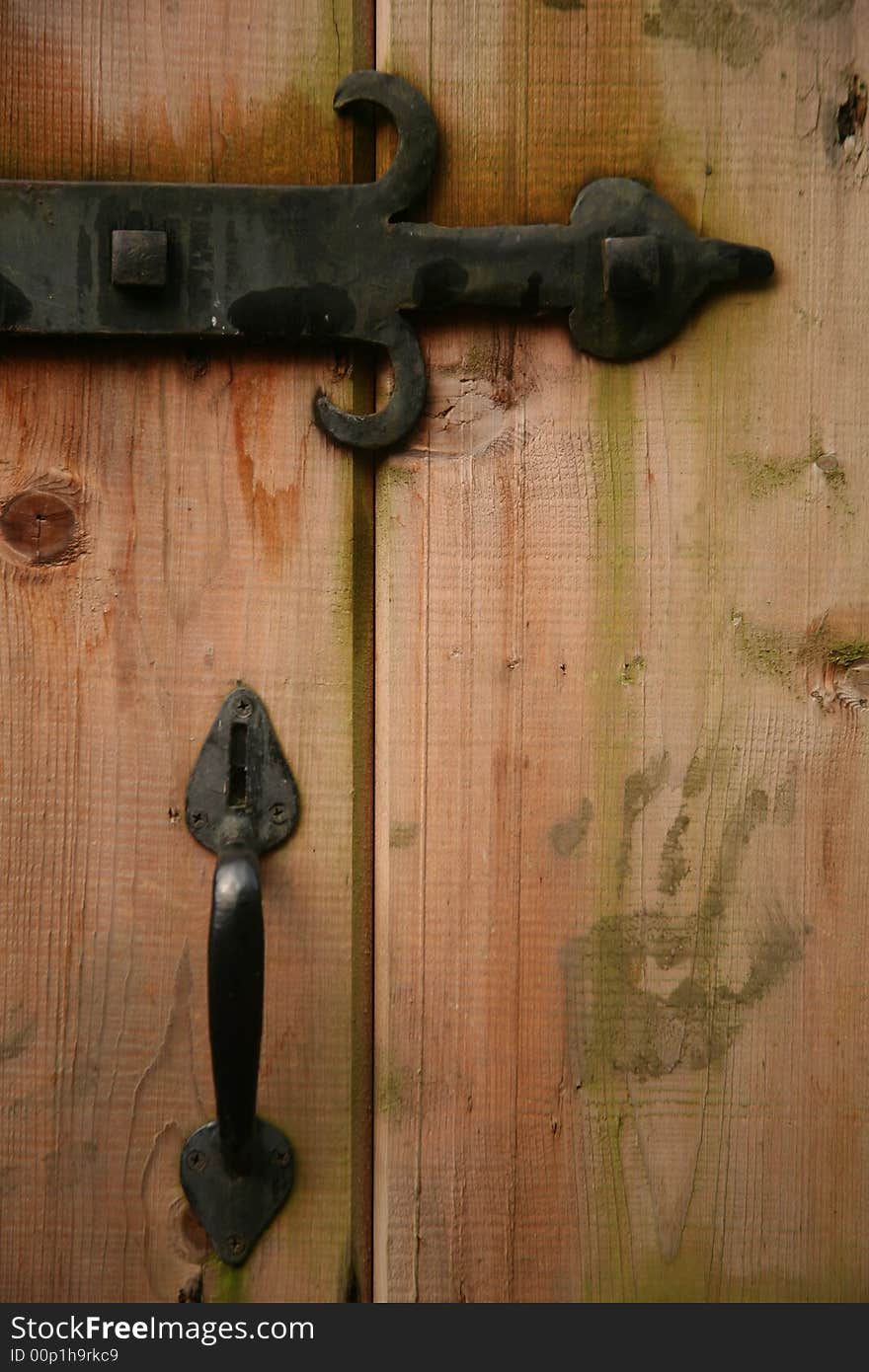 Garden Gate with hand print