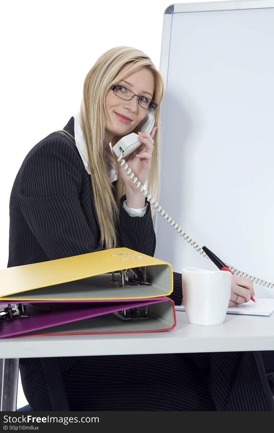 Bussines woman  working