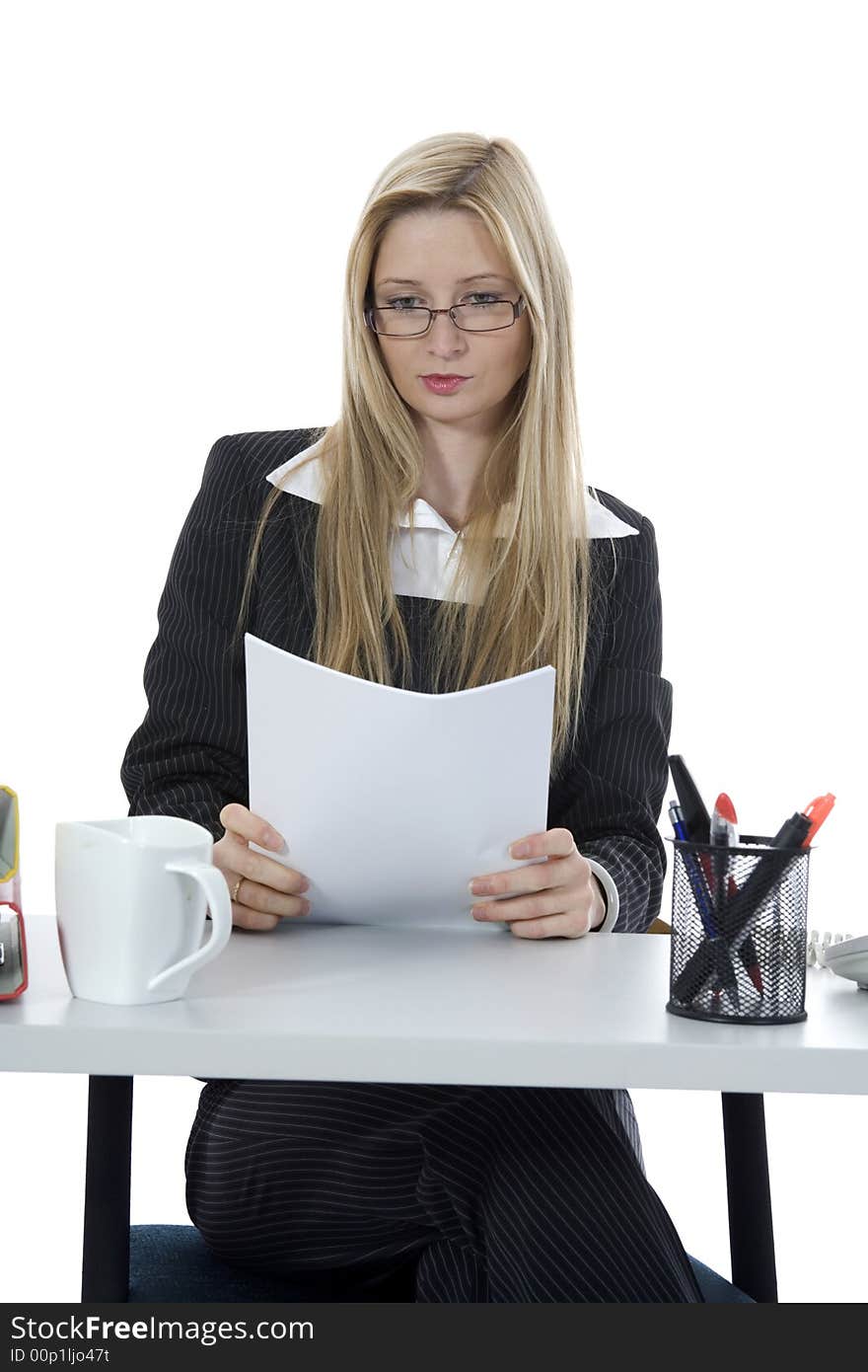 Bussines woman  working