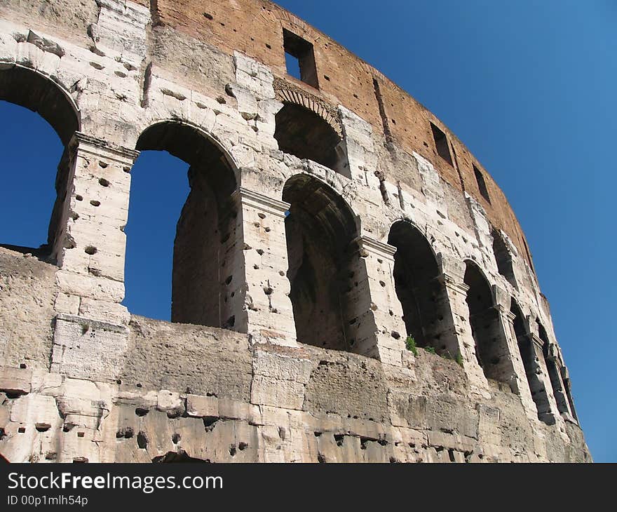 Famous Colosseum - Flavian Amphitheatre, Rome, Italy