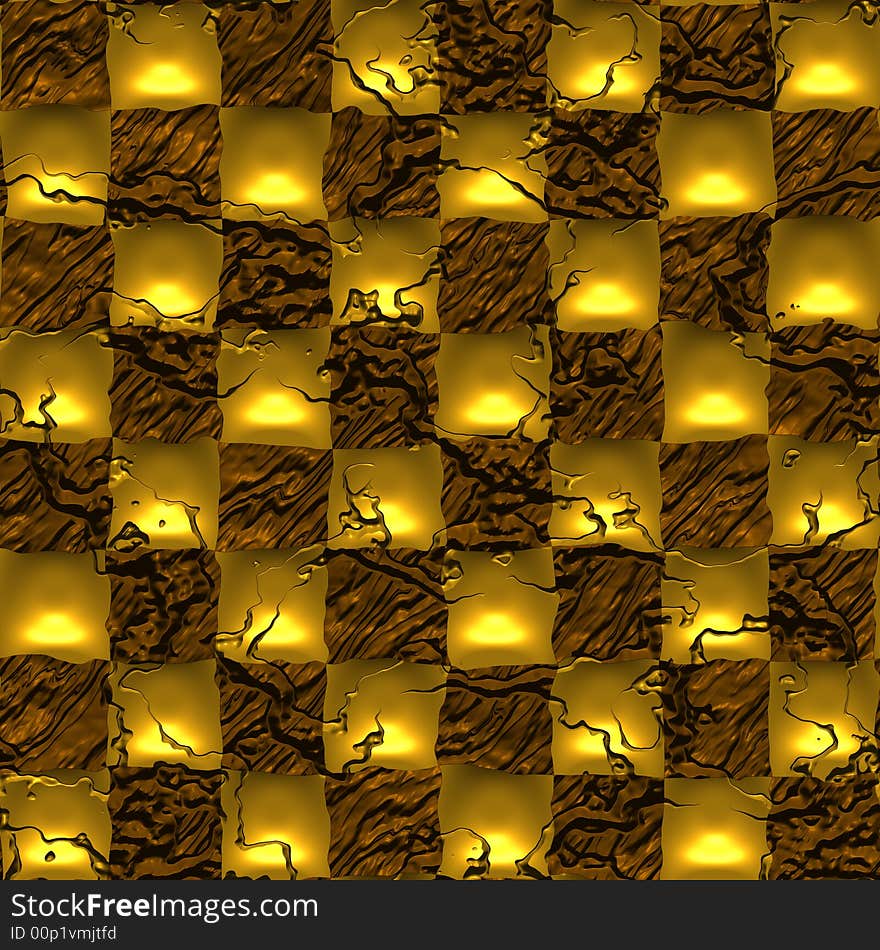 Abstract golden background structure