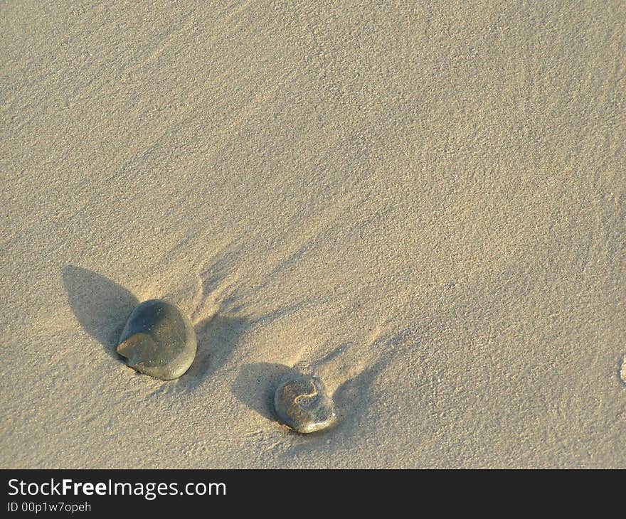 Stones In Sand