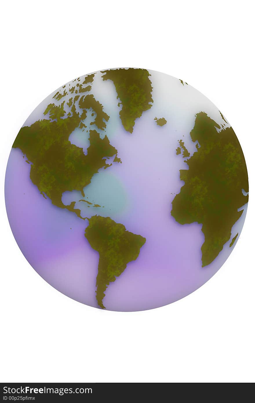 World globe on a light white back ground. World globe on a light white back ground