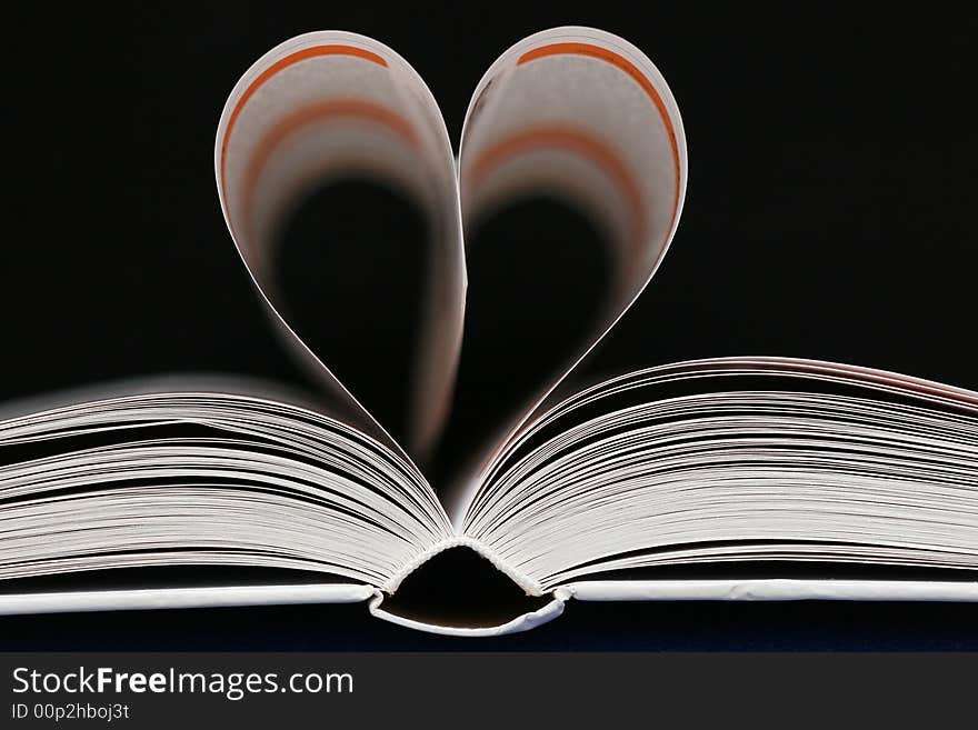 That's a book with a heart in the middle. That's a book with a heart in the middle.