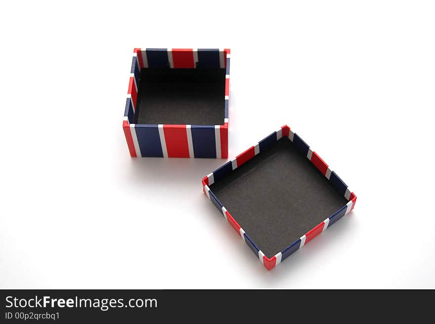 Union flag trinket box opened. Union flag trinket box opened