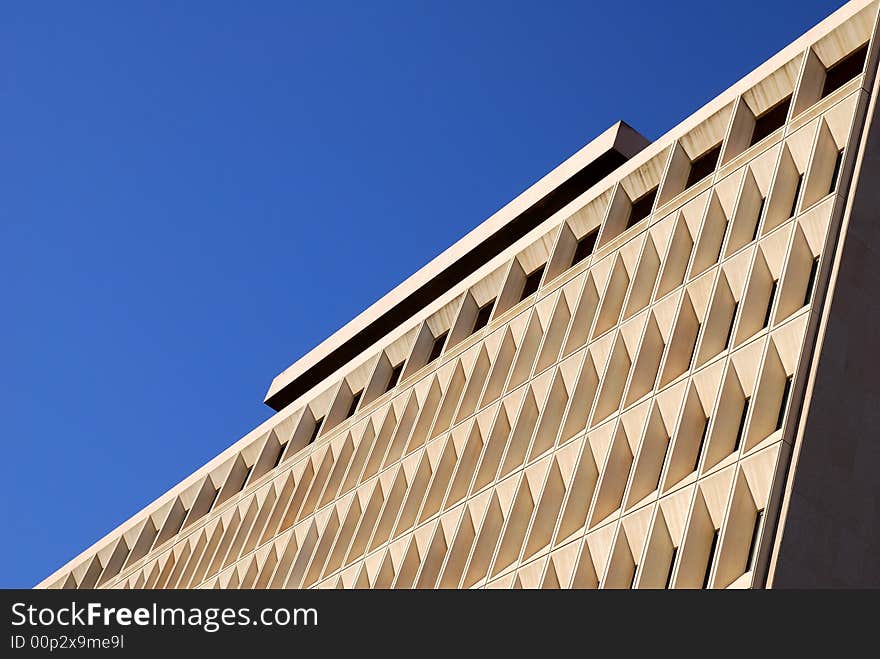 Modern architecture on a clear blue day. Modern architecture on a clear blue day