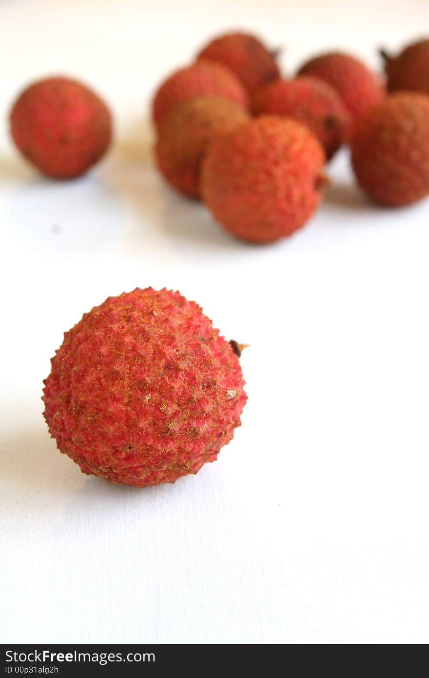 Myriad of lychees on sale