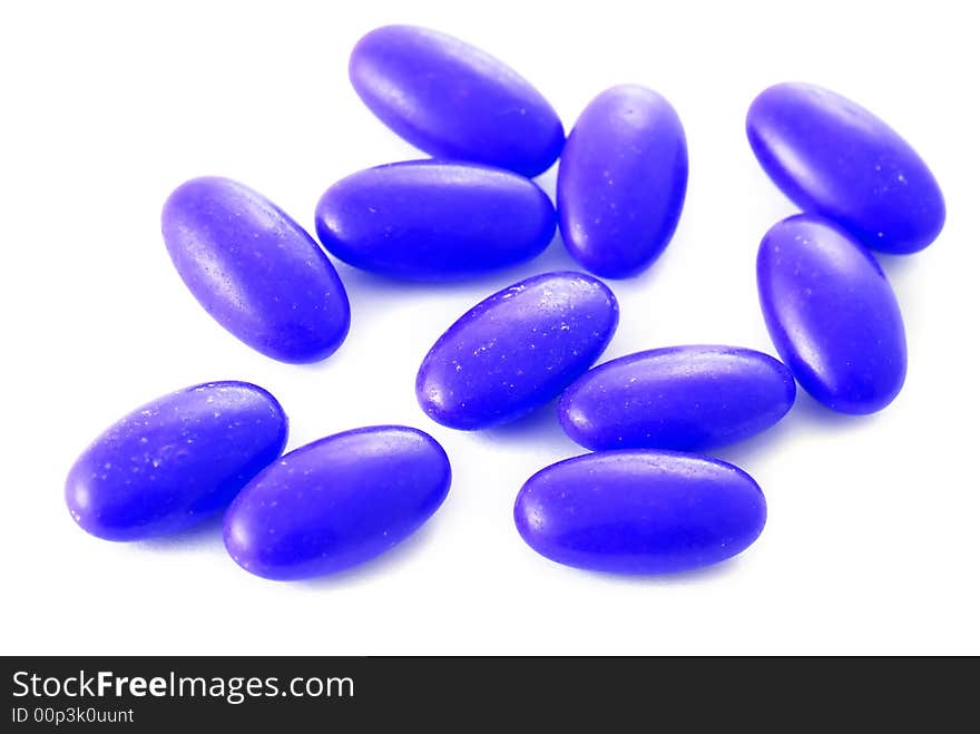 Medicines in closeup on white background. Medicines in closeup on white background