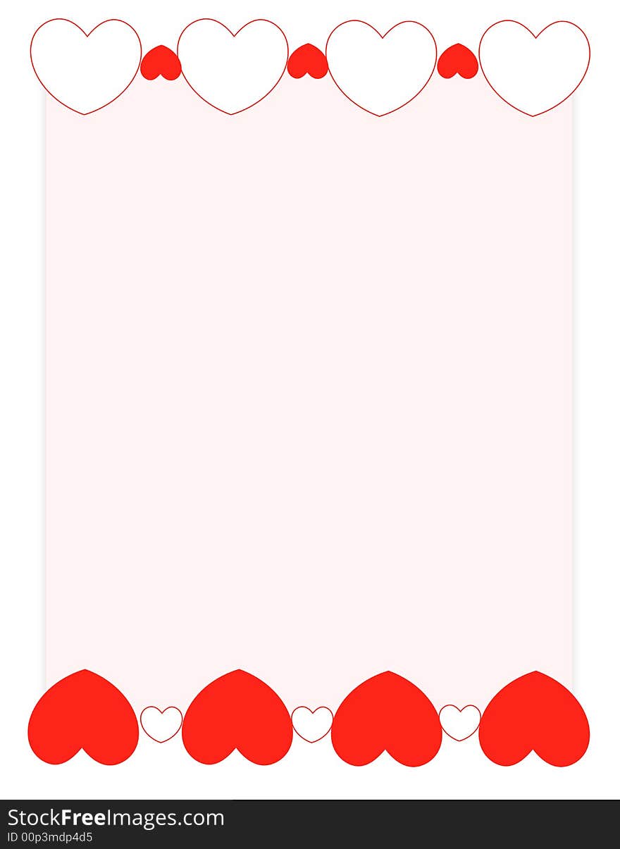 Red Hearts Valentine S Day Background/ Frame