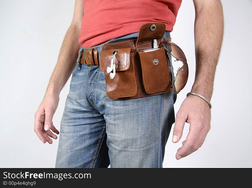 Male belt bags pouches