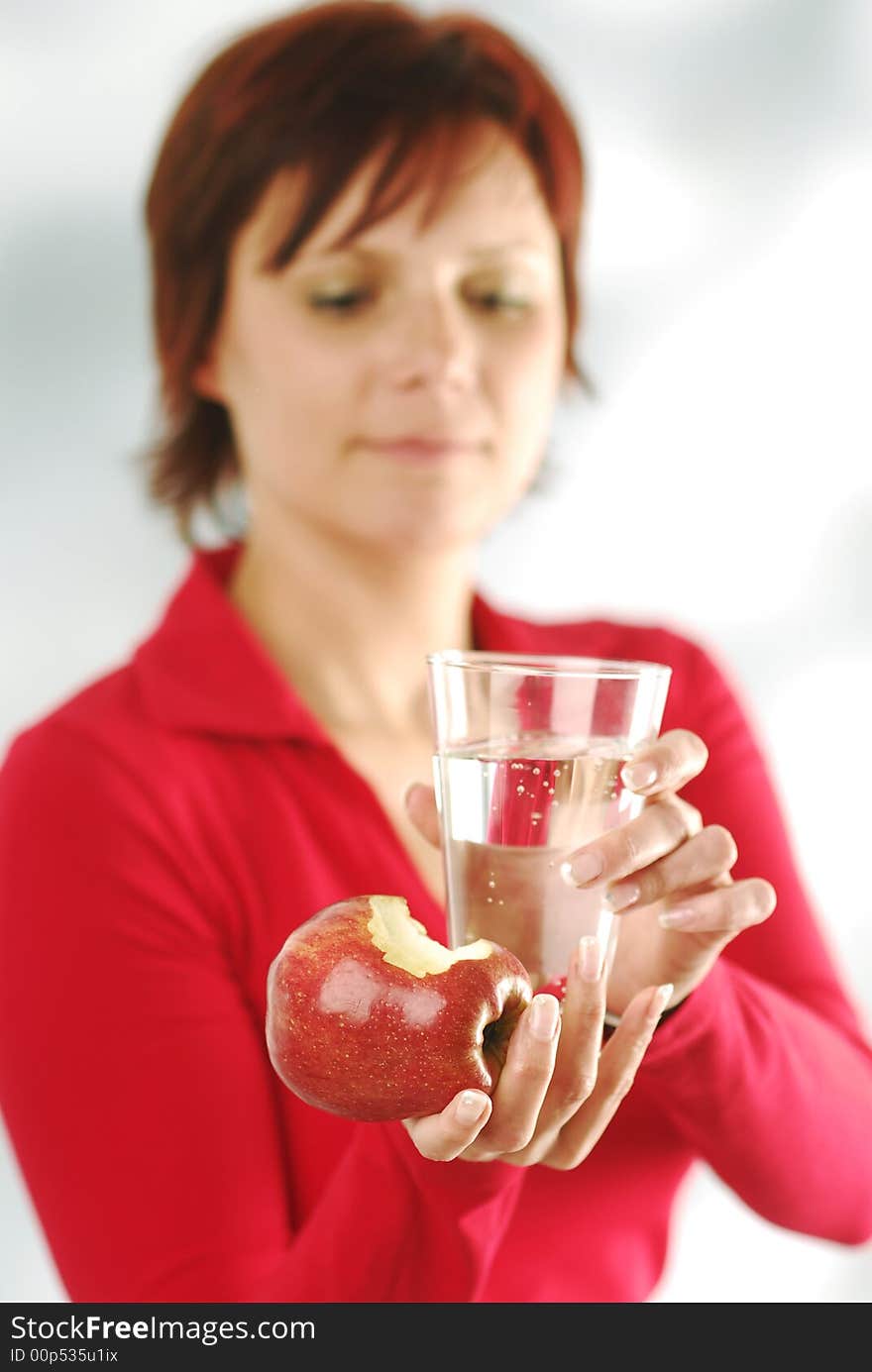 A Woman With An Apple