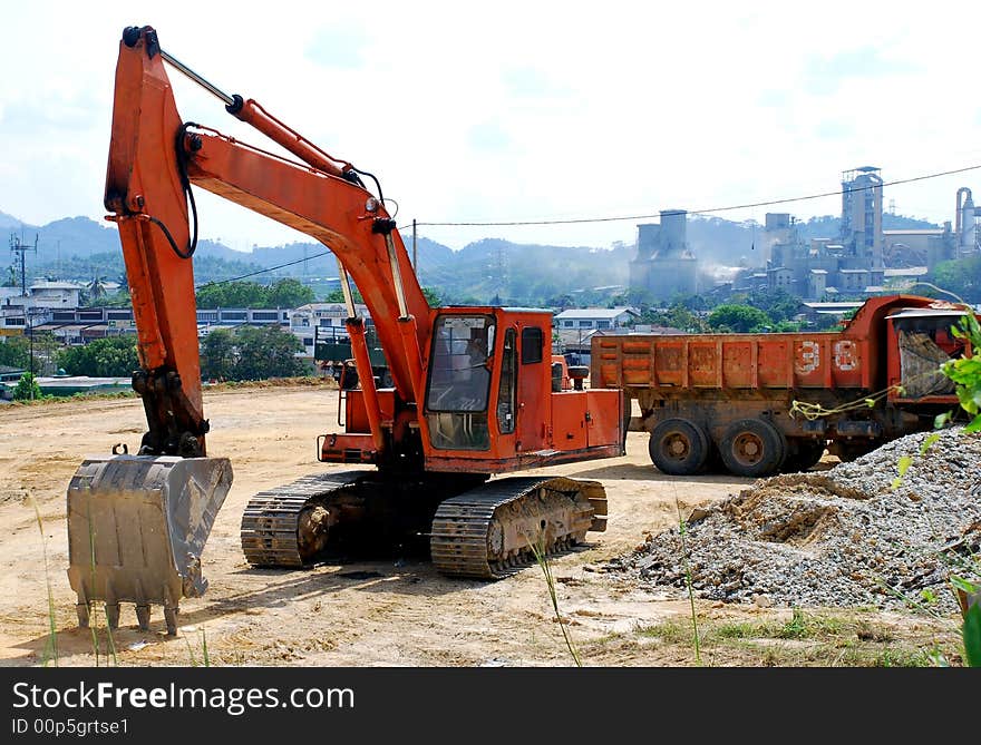 Contruction bulldozer