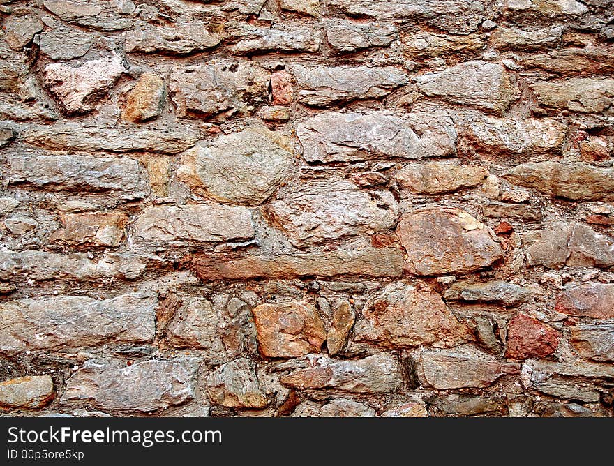 An old stone wall texture