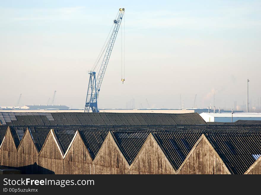 Warehouses In The Port Of Antwerp