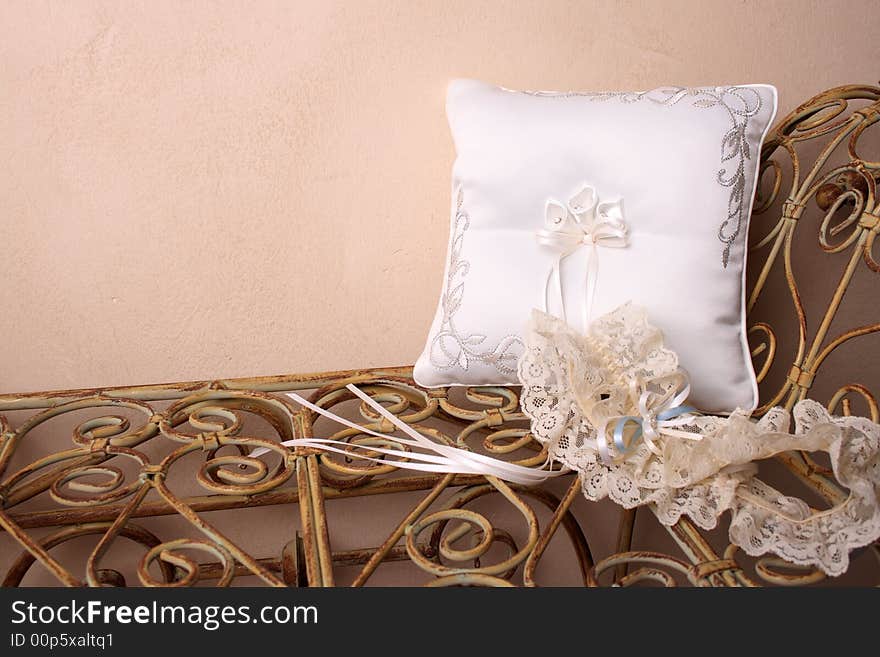 Ring Pillow and Garter