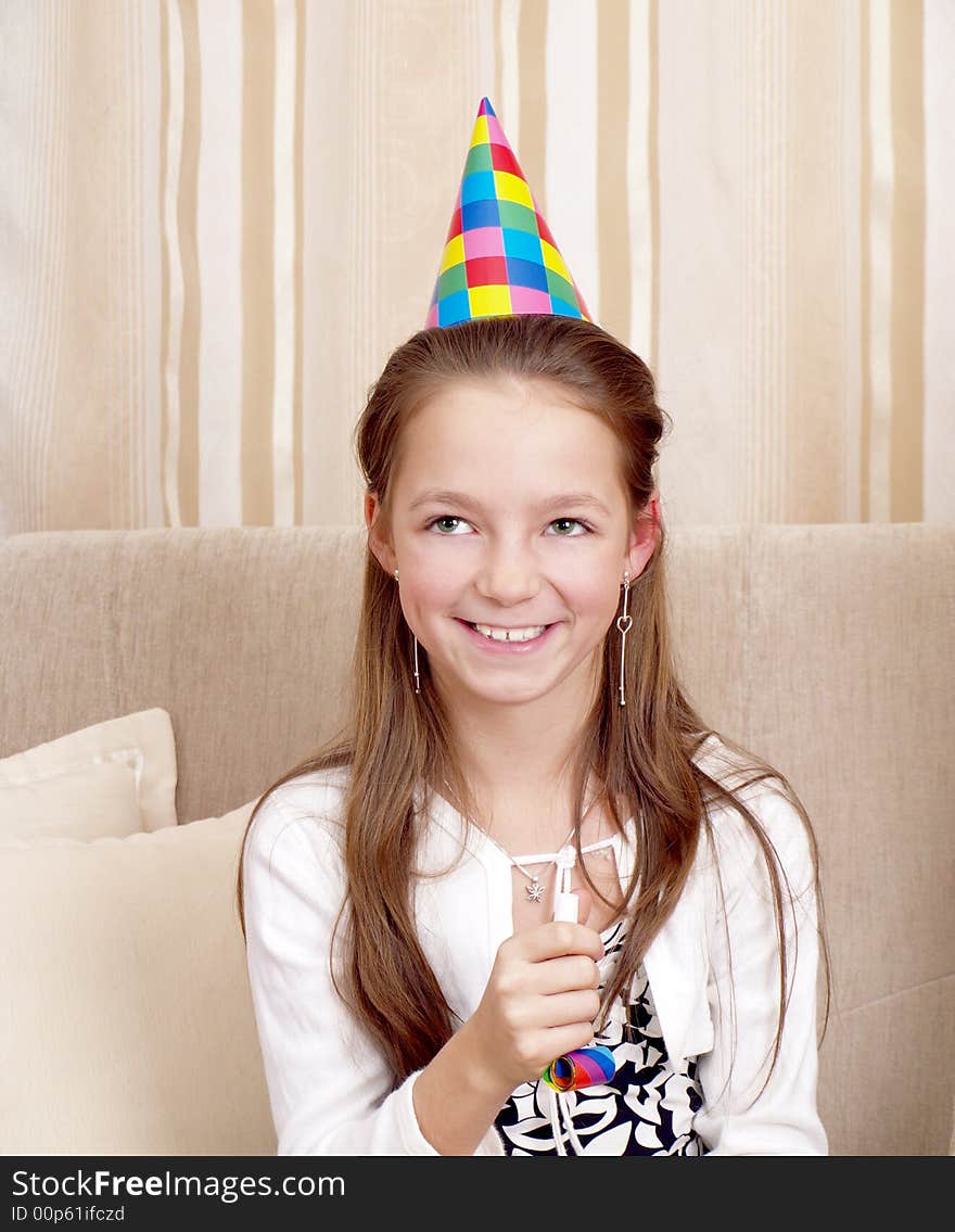 Little Girl With Cake