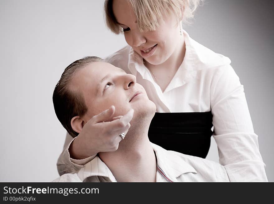 Portrait Of A Young Loving Couple