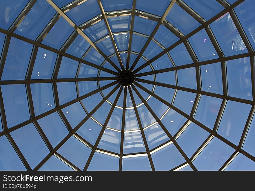 Roof of the modern shopping mall