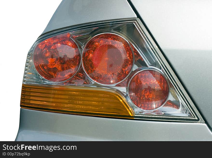 Back headlight of the car. close up